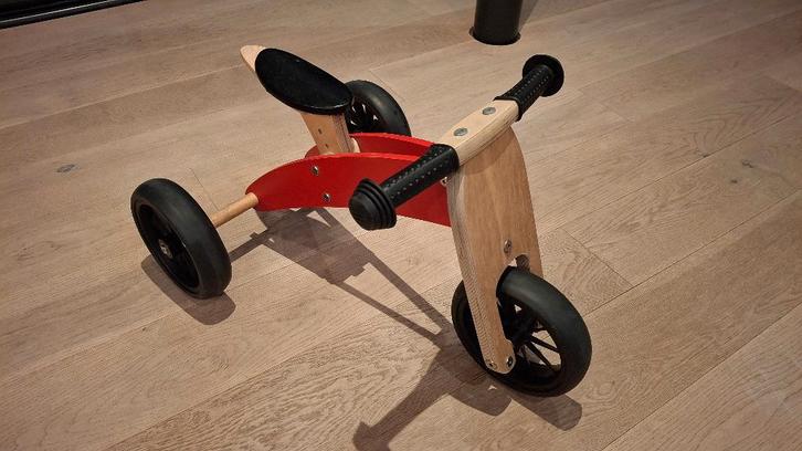 houten loopfiets - 2- en 3-wieler - Bandits and Angels, Kinderen en Baby's, Speelgoed | Buiten | Voertuigen en Loopfietsen, Zo goed als nieuw