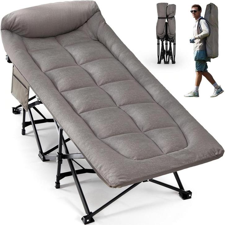 Campingbed inklapbaar |  logeerbed | draagbaar | Nieuw, Hobby en Vrije tijd, Overige Hobby en Vrije tijd, Nieuw, Verzenden