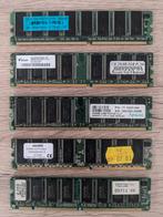 5 x 256 MB DDR/SDR-werkgeheugen, Computers en Software, RAM geheugen, Ophalen of Verzenden, Gebruikt, DDR