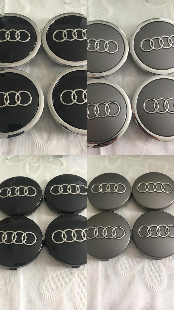 4x Nieuwe audi naafdoppen logo’s velgen, Auto diversen, Wieldoppen, Nieuw, Ophalen of Verzenden