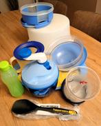 Tupperware Lot : 9 Verschillende items, Huis en Inrichting, Ophalen, Gebruikt, Blauw