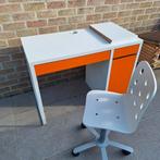 Bureau Micke + bureaustoel, Ophalen, Gebruikt, Bureau