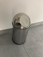 Design inox prullenbak (7liter), Ophalen, Zo goed als nieuw, Inox