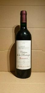 wijn - 1998 - Chateau de la Martingue - Bordeaux, Verzamelen, Wijnen, Ophalen of Verzenden