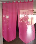 Lot de 4 Rideaux voile fushia et orange., Ophalen