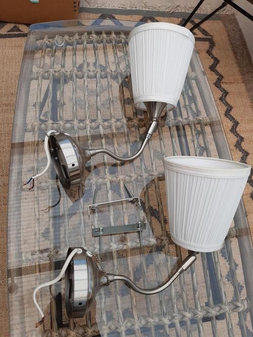 Set van 2 wandlampen, Huis en Inrichting, Lampen | Wandlampen, Zo goed als nieuw, Ophalen of Verzenden