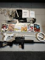 Nintendo Wii + controller + games + accessoires, Games en Spelcomputers, Ophalen of Verzenden, Gebruikt, Met games