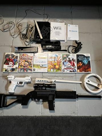 Nintendo Wii + controller + games + accessoires beschikbaar voor biedingen