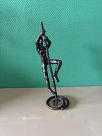 Antiek bronzen beeld touwbeklimmer, Verzamelen, Ophalen, Zo goed als nieuw