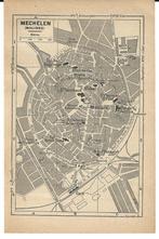 1951 - Mechelen stadsplannetje, Envoi, Belgique
