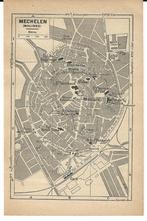 1951 - Mechelen stadsplannetje, Boeken, Atlassen en Landkaarten, Verzenden, België