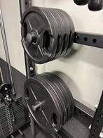 Olympische schijven 20kg nieuwstaat, Sport en Fitness, Ophalen, Zo goed als nieuw, Halterschijven