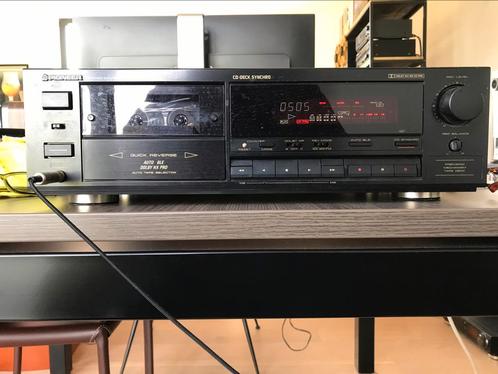 Pioneer ct-s609r autoreverse cassettedeck, TV, Hi-fi & Vidéo, Decks cassettes, Simple, Autres marques, Auto-reverse, Commandes tactiles