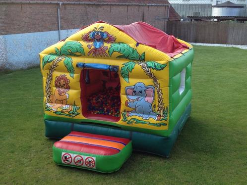 springkasteel huisje met ballenbad te koop, Hobby en Vrije tijd, Feestartikelen | Verhuur, Zo goed als nieuw, Ophalen