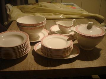 vintage eetservies  compleet bijna100jaar  oud voor 12person, Enlèvement