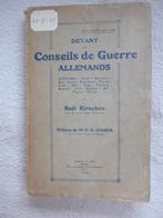 Devant les Conseils de Guerre Allemands - belgische spionnen, Boeken, Gelezen, Ophalen of Verzenden, Voor 1940, Overige onderwerpen