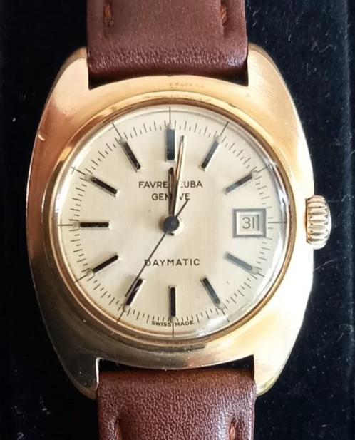 Favre Leuba Daymatic Genéve, Handtassen en Accessoires, Horloges | Antiek, Overige materialen, Ophalen of Verzenden