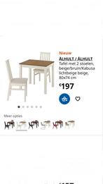 EETTAFEL MET 1 STOEL , NİEUWSTAAT !!, Quatre personnes, Enlèvement ou Envoi, EETTAFEL met 1 stoel, 50 à 100 cm