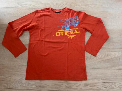 O'Neill oranje t-shirt met lange mouwen en patronen, Kleding | Heren, T-shirts, Zo goed als nieuw, Maat 52/54 (L), Oranje, Ophalen of Verzenden