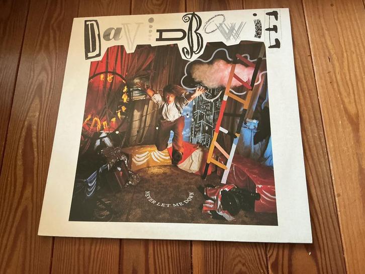 LP David Bowie - never let me down, Cd's en Dvd's, Vinyl | Rock, Zo goed als nieuw, Ophalen of Verzenden
