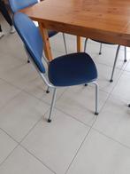 4 stevige metalen stoelen - lage prijs, Blauw, Metaal, Vier, Gebruikt