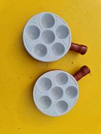 4 ovenpotten /ovenschalen met steel voor slakken / escargot, Huis en Inrichting, Keuken | Potten en Pannen, Ophalen of Verzenden