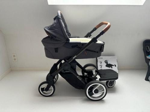 Mutsy Evo Kinderwagen - black Frame - Concrete Melange/Cogna, Kinderen en Baby's, Kinderwagens en Combinaties, Gebruikt, Kinderwagen