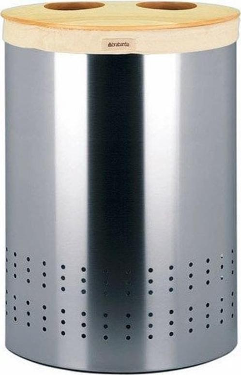 corbeille à linge Brabantia Inox, Huis en Inrichting, Badkamer | Badkamermeubels, Zo goed als nieuw, Overige typen, Minder dan 100 cm