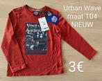 T-shirt met lange mouwen jongen nieuw Urban Wave - maat 104, Enfants & Bébés, Vêtements enfant | Taille 104, Chemise ou À manches longues