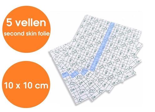 5x 10 x 10 cm Second Skin Zelfklevende Tattoo Wondfolie, Handtassen en Accessoires, Uiterlijk | Lichaamsverzorging, Nieuw, Verzenden