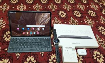 Samsung Galaxy Tab S8+, 256 Go avec montre intelligente et a, Enlèvement ou Envoi, Comme neuf