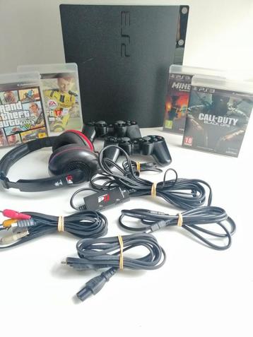 Console PlayStation 3 avec accessoires et jeux