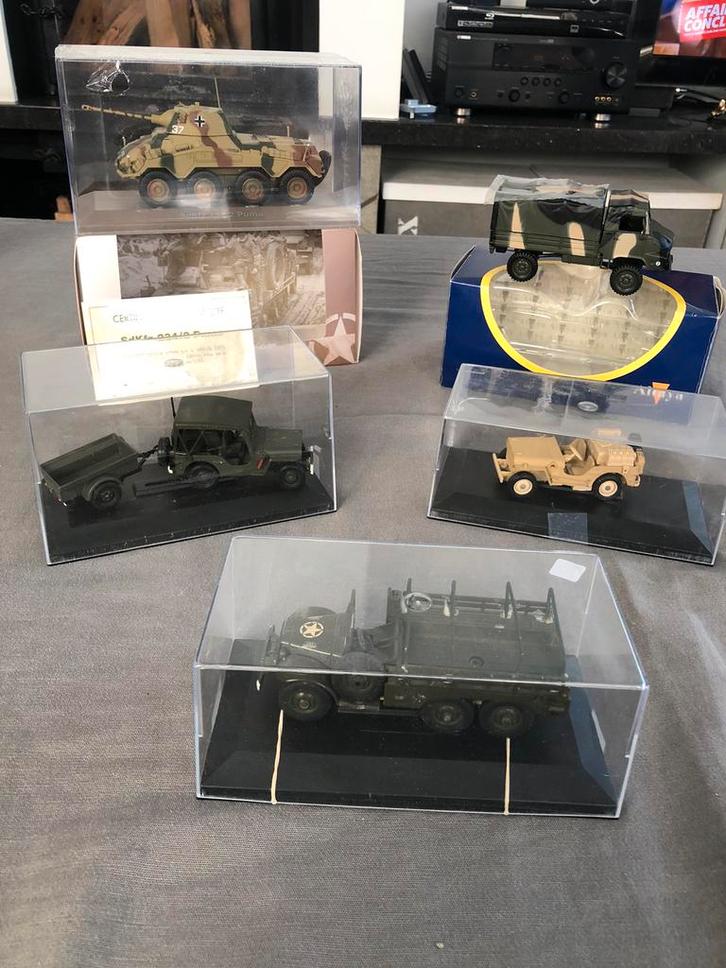 lot collection véhicule militaire solido atlas altaya, Hobby en Vrije tijd, Modelauto's | 1:43, Gebruikt, Solido, Ophalen