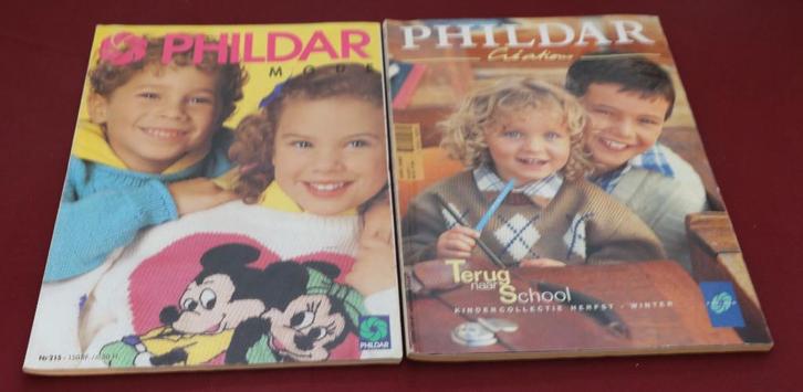 phildar  2 breiboeken voor kinderen, Hobby en Vrije tijd, Breien en Haken, Zo goed als nieuw, Breien, Patroon of Boek, Ophalen of Verzenden