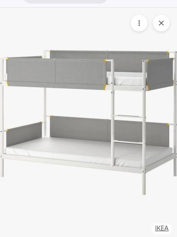 Vendre lit IKEA VITVAL structure lits superposés, Huis en Inrichting, Slaapkamer | Stapelbedden en Hoogslapers, Zo goed als nieuw