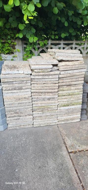 Silex dallen 40x40x4....120St of 20 vierkante meter, Enlèvement, Utilisé