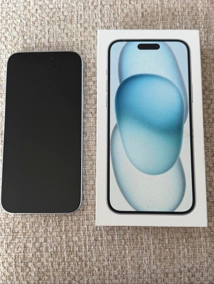 iPhone 15+ 128 GB, Telecommunicatie, Mobiele telefoons | Apple iPhone, Zo goed als nieuw, 128 GB, iPhone 15, Blauw, Ophalen