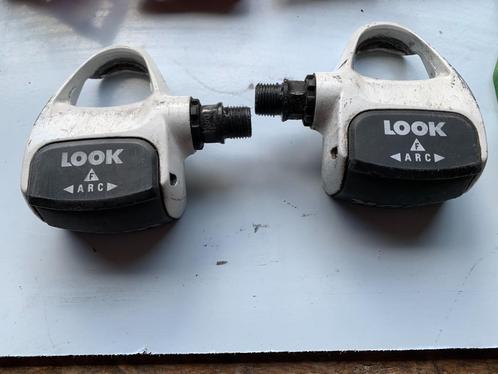 Look racefietspedalen met cleats, Fietsen en Brommers, Fietsonderdelen, Gebruikt, Racefiets, Crankstel of Pedalen, Ophalen