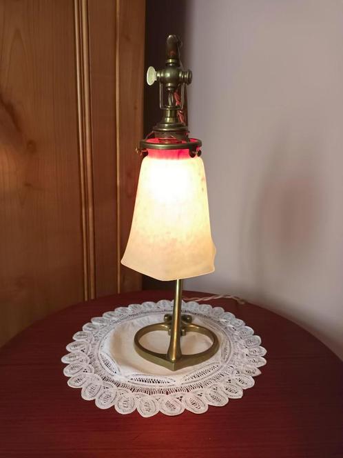 Lampe d'époque Art Déco/Art Nouveau signée Schneider, Antiquités & Art, Antiquités | Éclairage, Enlèvement ou Envoi