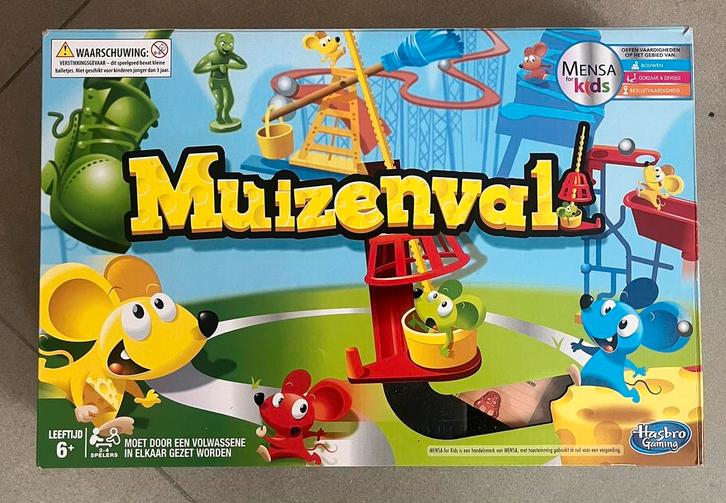 Muizenval - Hasbro Gaming, Hobby en Vrije tijd, Gezelschapsspellen | Bordspellen, Gebruikt, Drie of vier spelers, Ophalen of Verzenden