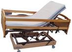Ziekenhuisbed, Huis en Inrichting, Slaapkamer | Bedden, Ophalen, Eenpersoons, Bruin, 120 cm