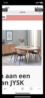 Eettafel jysk / massief hout / NIEUW in doos, Huis en Inrichting, Tafels | Eettafels, Ophalen, Nieuw