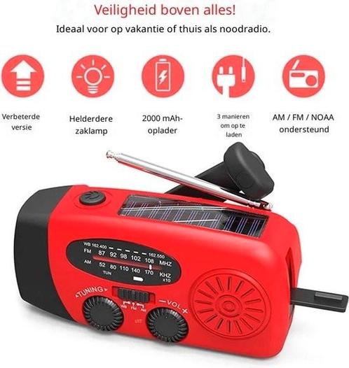 Noodradio, Audio, Tv en Foto, Radio's, Nieuw, Radio, Ophalen of Verzenden
