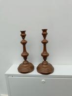 Koppel kandelaars in roodkoper. 1ste helft van 19de eeuw., Ophalen of Verzenden, Koper of Brons