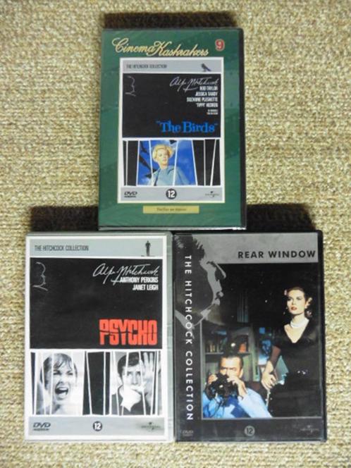 Hitchcock (Birds + Psycho + Rear Window) dvd Pakket, CD & DVD, DVD | Classiques, Comme neuf, Thrillers et Policier, 1940 à 1960