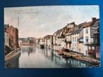 Charleroi. La Sambre et le bassin de natation. Timbre 1904, Ophalen of Verzenden, Gelopen