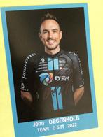 wielerkaart 2022 team dsm john degenkob  signe, Verzenden, Zo goed als nieuw