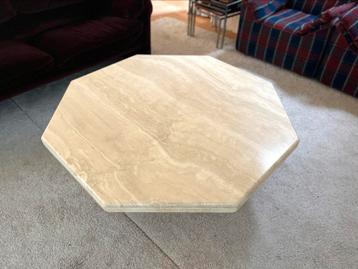 Travertin octagon salontafel, Ophalen