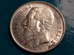 België 1 frank zilver Leopold II 1887 VL - L . Wiener, Postzegels en Munten, Munten | België, Zilver, Ophalen of Verzenden, Losse munt