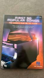 First 50 popular songs - Hal Leonard, Musique & Instruments, Partitions, Comme neuf, Piano, Enlèvement ou Envoi